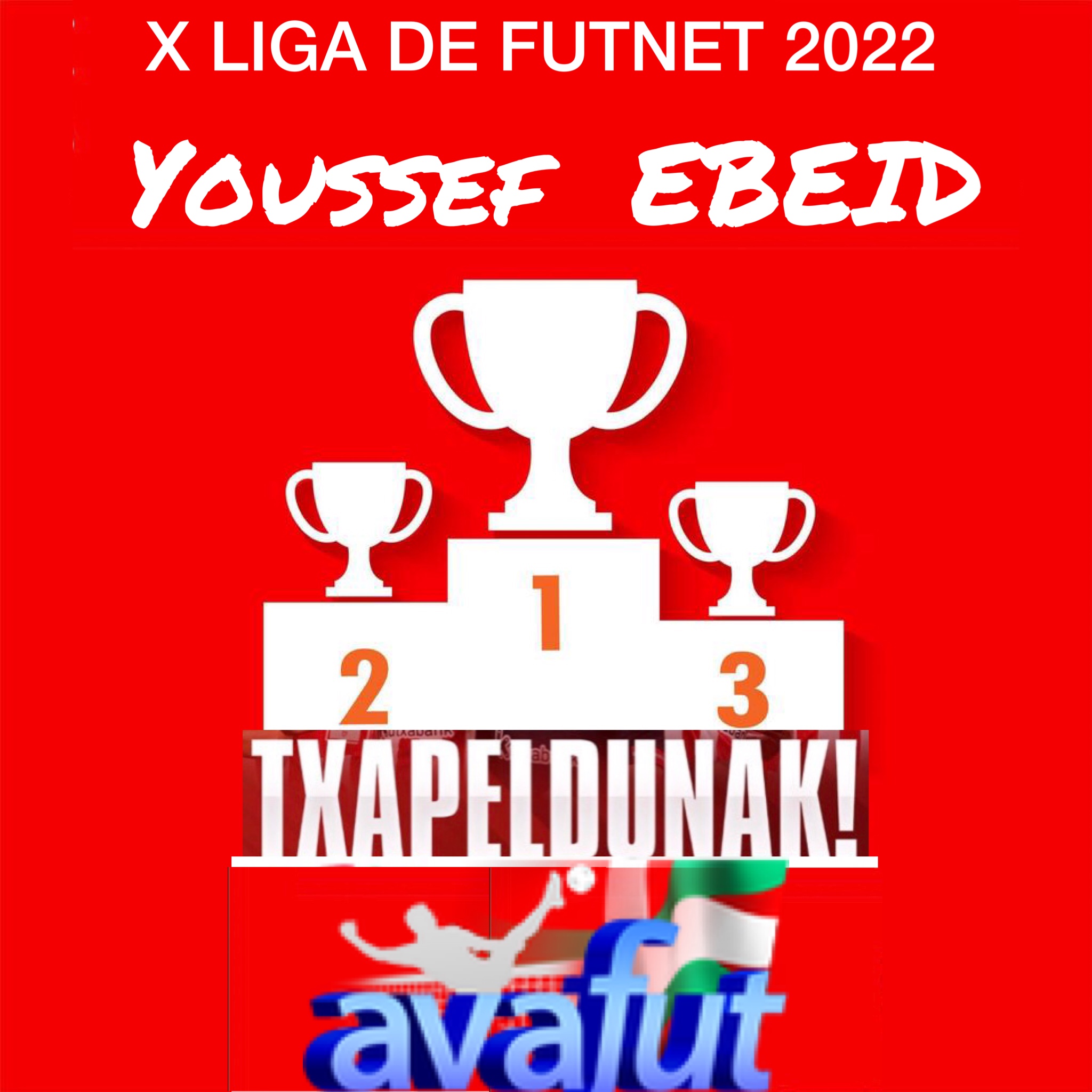 Youssef Ebeid, campeón de la Liga Mixta de Futnet 2022.