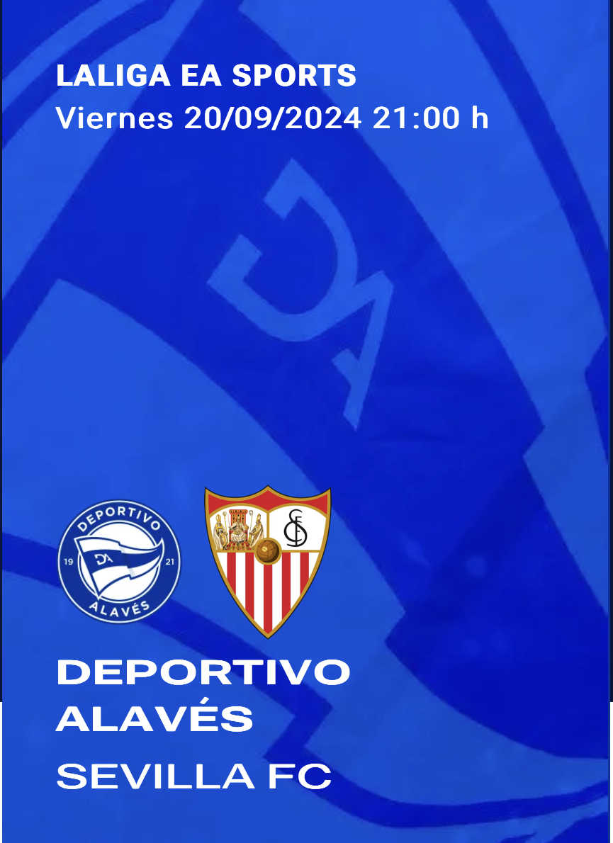 Equipo que ha dado de alta y validado sus jugadores para la temporada 2024/2025, y que por ello ha resultado premiado con dos entradas para presenciar en directo el encuentro de Liga Santander, DeportIvo Alavés - Sevilla.