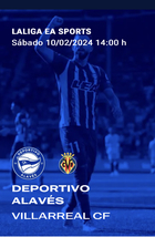 Equipo premiado con dos entradas para presenciar en directo el encuentro de Liga Santander, DeportIvo Alavés - Villarreal.