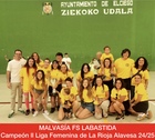 Entrega de trofeos. Premiación del equipo Malvasía FS Labastida, campeón de la II Edición de la Liga Femenina de La Rioja Alavesa 2024/2025.
