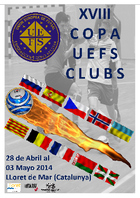 15 clubes pertenecientes a 9 países tomarán parte en la XVIII edición de la UEFS Futsal Cup 2014.