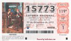 Obsequio a todos nuestros clubes y árbitros, con participaciones de un euro de la lotería de navidad, del número 15.773 ¡¡¡ Suerte !!! 