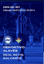 Equipo premiado con dos entradas para presenciar en directo el encuentro de Copa del Rey entre DeportIvo Alavés y Real Betis.