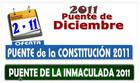 PUENTE DE LA CONSTITUCION ( Todas las categorías descansan, excepto la 3ª división y encuentros aplazados )