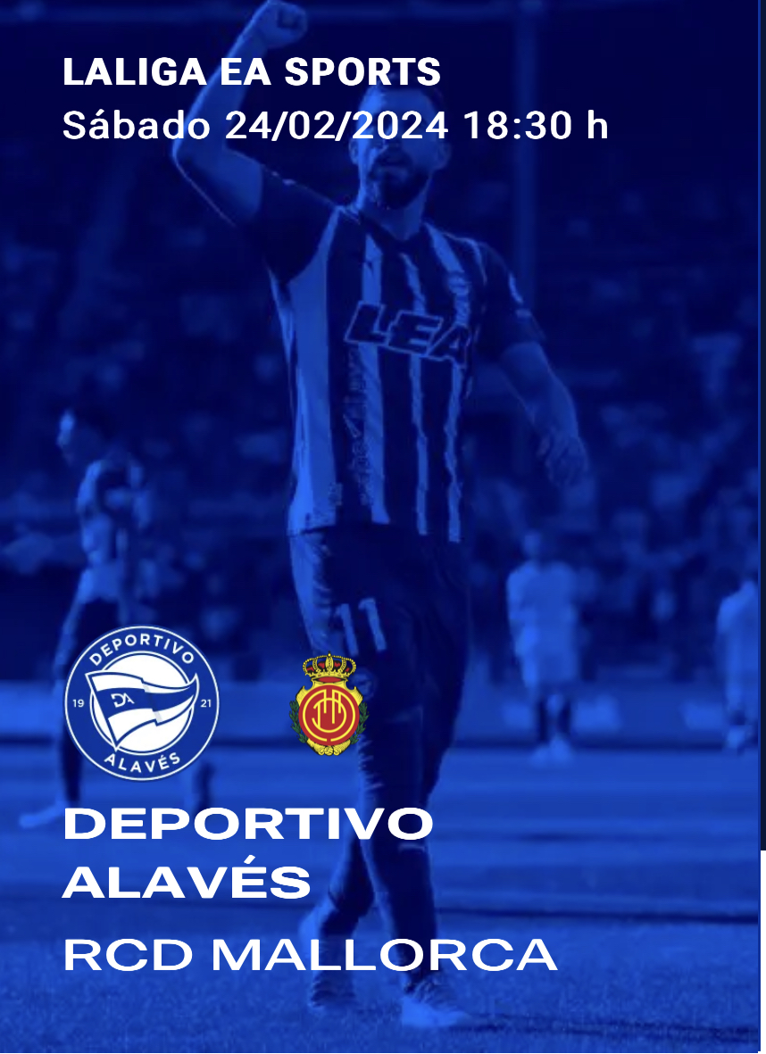 Equipo premiado con dos entradas para presenciar en directo el encuentro de Liga Santander, DeportIvo Alavés - Mallorca.