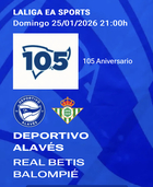 Equipo que ha resultado premiado con dos entradas para presenciar en directo el encuentro de Liga Santander, DeportIvo Alavés - Real Betis.