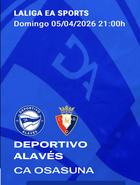 Equipo que ha renovado plaza para la temporada 26/27, y que por ello ha resultado premiado con dos entradas para presenciar en directo el encuentro de Liga Santander, DeportIvo Alavés - Osasuna.