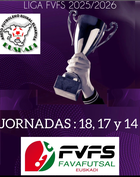 Cafetería Manai, La Pepita F.S, Cubiertas Jesan, Parceros F.C, Malvasía F.S Labastida, Fútbol Sala de Lapuebla y La Caprichosa Elciego, actuales líderes tras la disputa de las jornadas 18, 17 y 14 en las diferentes categorías de las competiciones vascas.