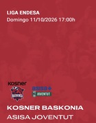  Equipo que ha validado para la temporada 26/27, y que ha resultado premiado con dos entradas para presenciar en directo el encuentro de Liga ACB, Baskonia - Asisa Joventut.  