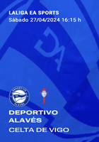 Equipo premiado con dos entradas para presenciar en directo el encuentro de Liga Santander, DeportIvo Alavés - Celta de Vigo.