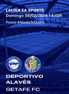 Equipo que ha resultado premiado con dos entradas para presenciar en directo el encuentro de Liga Santander, DeportIvo Alavés - Getafe.